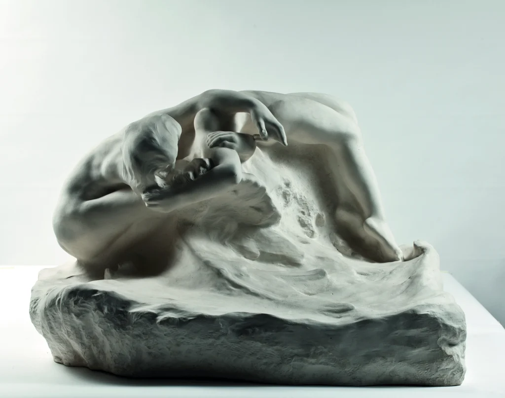 Auguste Rodin, Chute d’un ange ou Les Illusions reçues par la terre, 1895, plâtre.